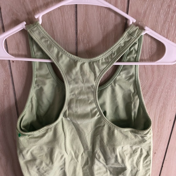 Champion Light Green Workout Tank w/ sports bra LG - Picture 3 of 3
